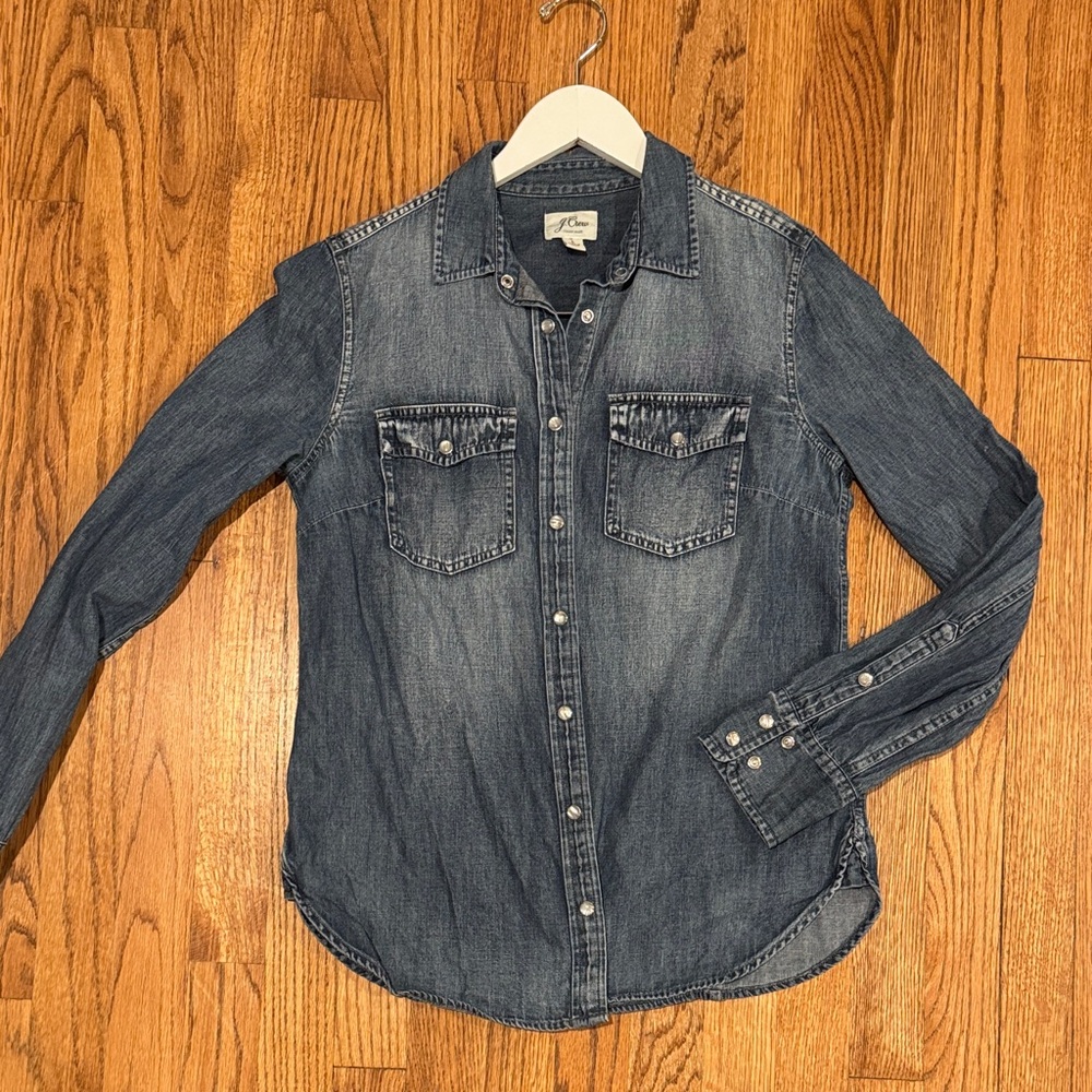 J. Crew Blue Denim Shirt